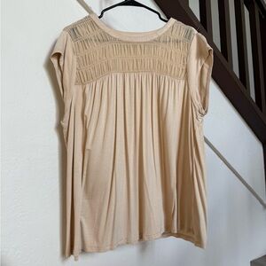 DR2 Women's Cream Sleeveless Blouse